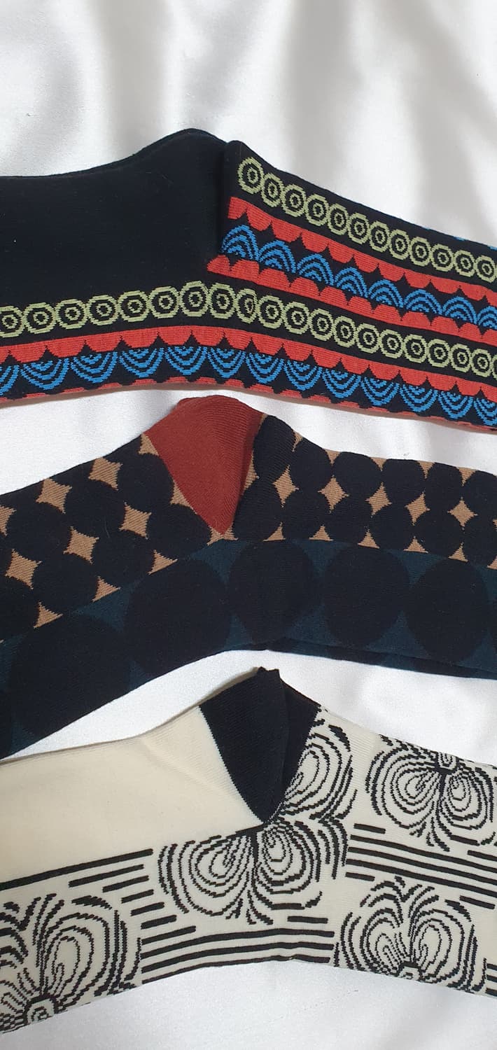 블루 크림 도트CONNISTINE MUSEUM 코니스틴 뮤지엄 양말 상품이미지7