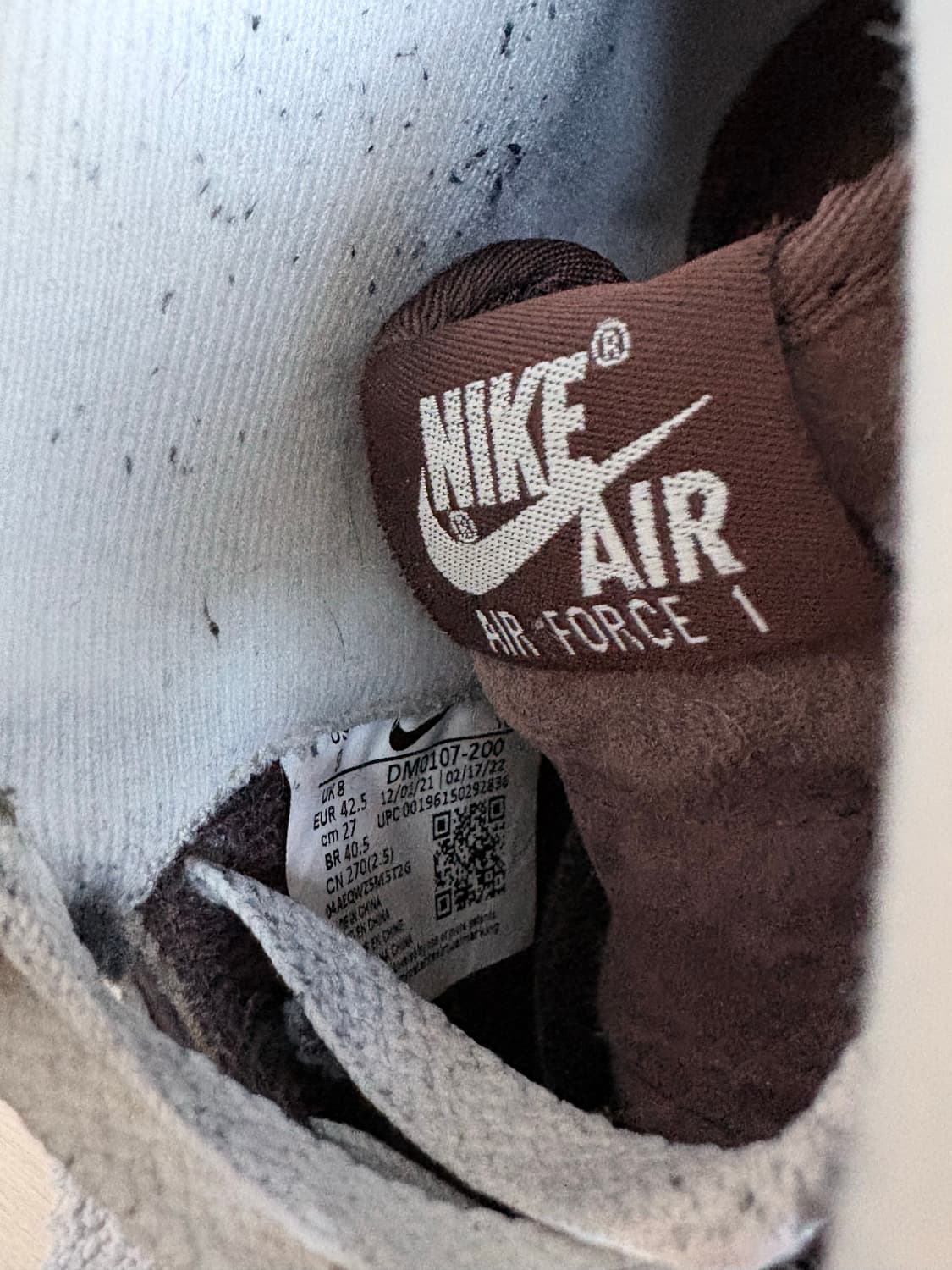 (270) 나이키 에어포스 미드 초콜릿 브라운 상품이미지6