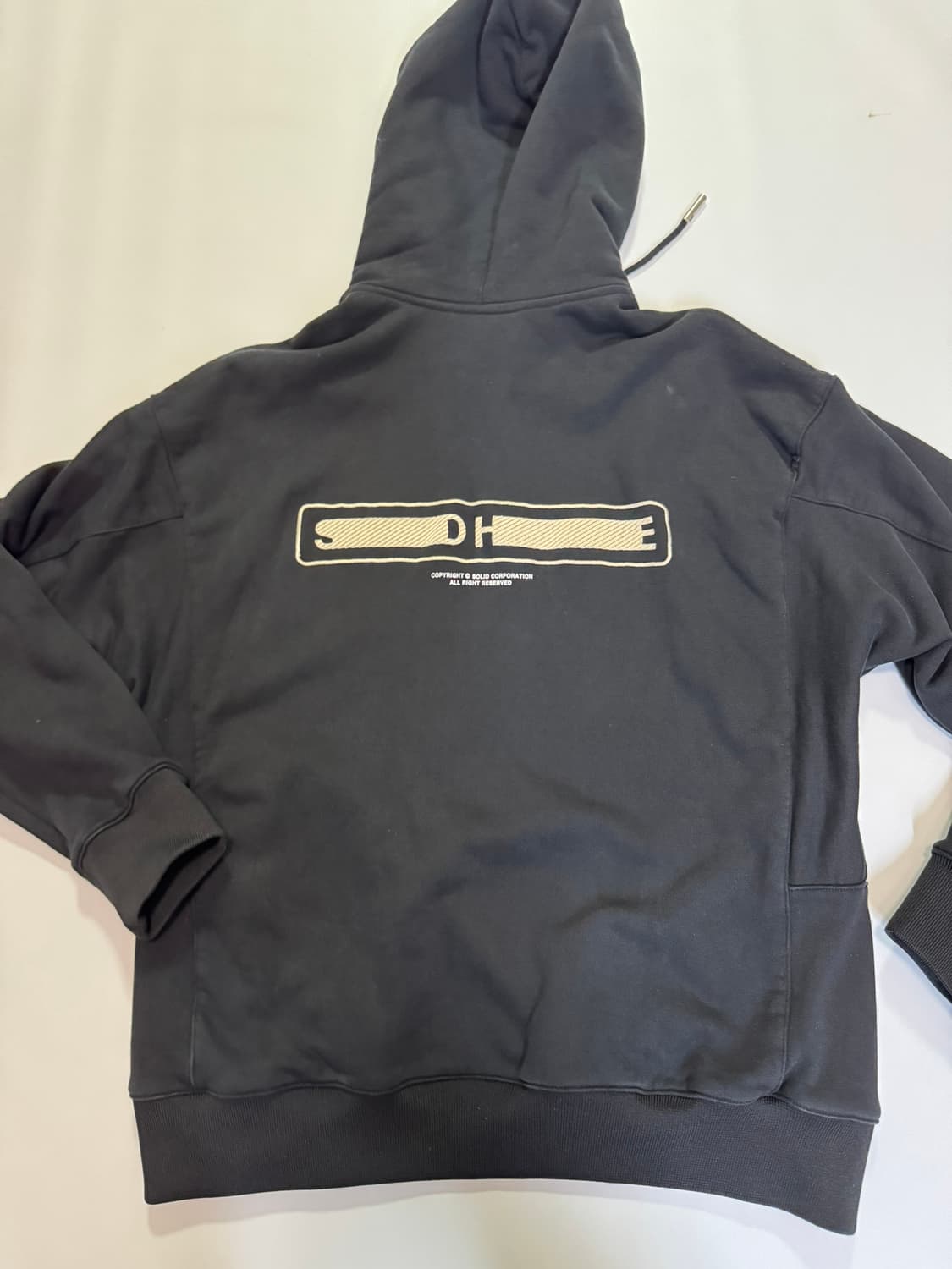 솔리드옴므 검정 후드티(46사이즈) 상품이미지9