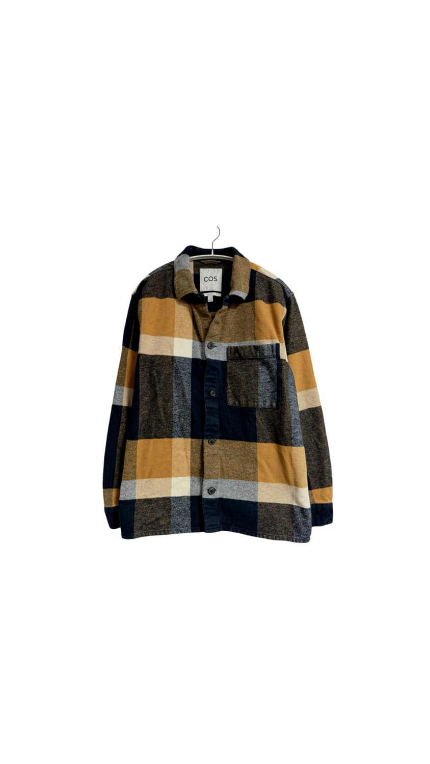 COS 릴랙스드 핏 체크 오버셔츠 상품이미지1