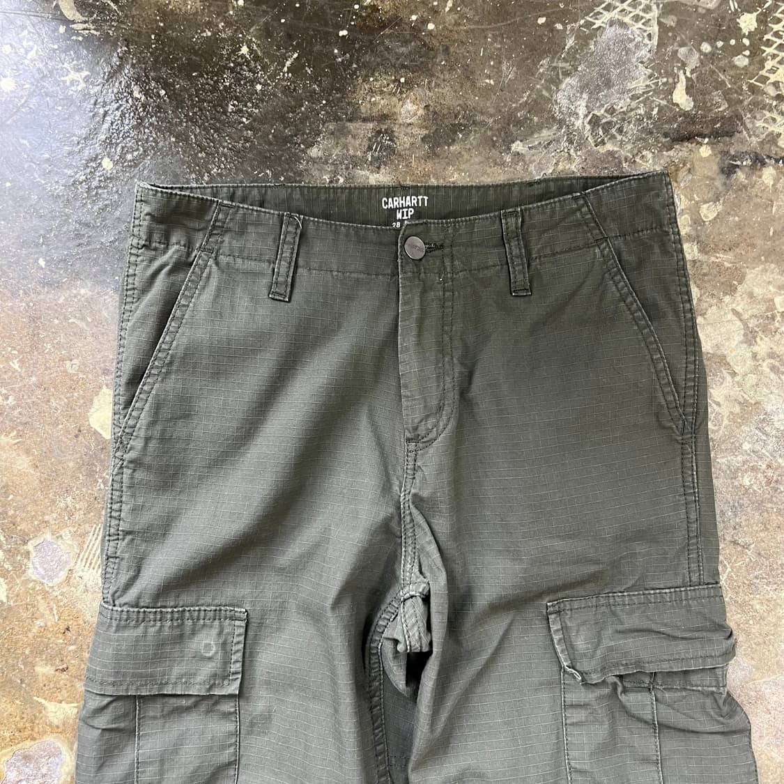 28) 칼하트wip 레귤러핏 카고팬츠 립스탑 소재 아메카지 워크웨어 공용 상품이미지3