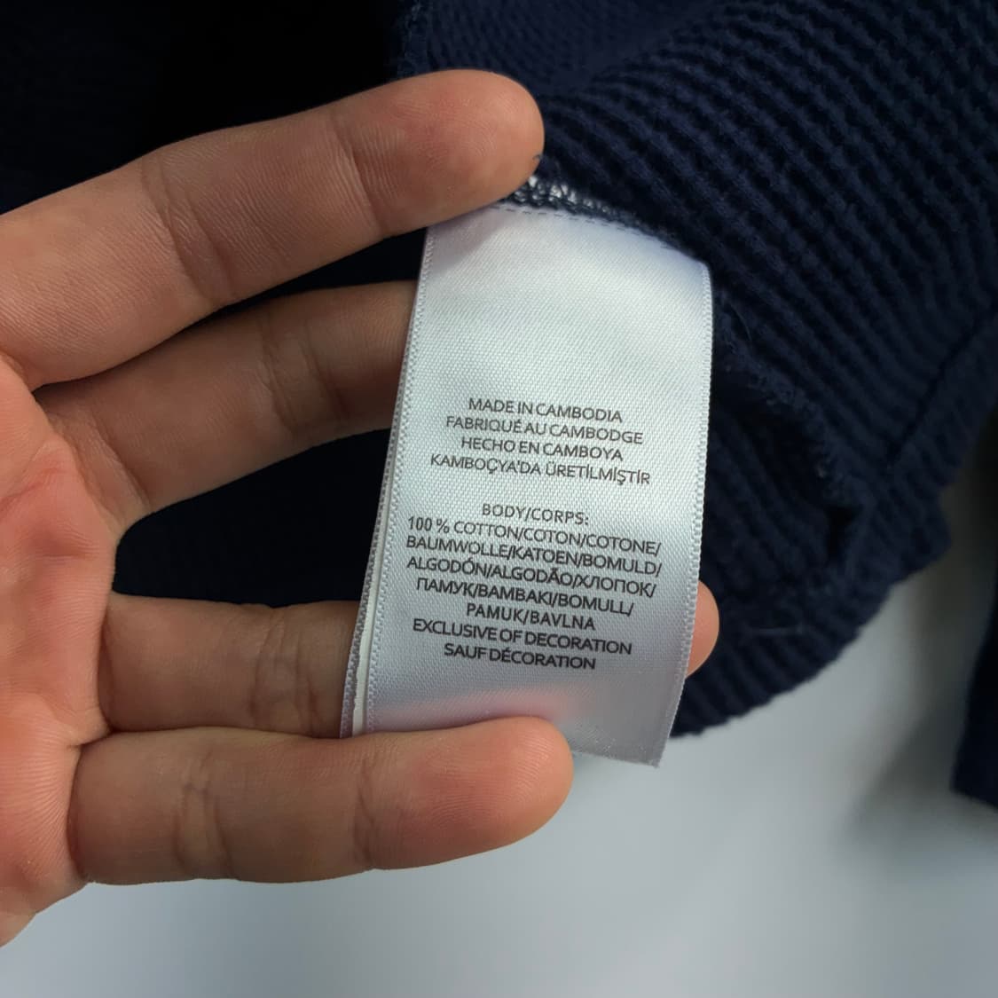 Polo  폴로 랄프로렌 자수 코튼 네이비 와플니트  상품이미지4