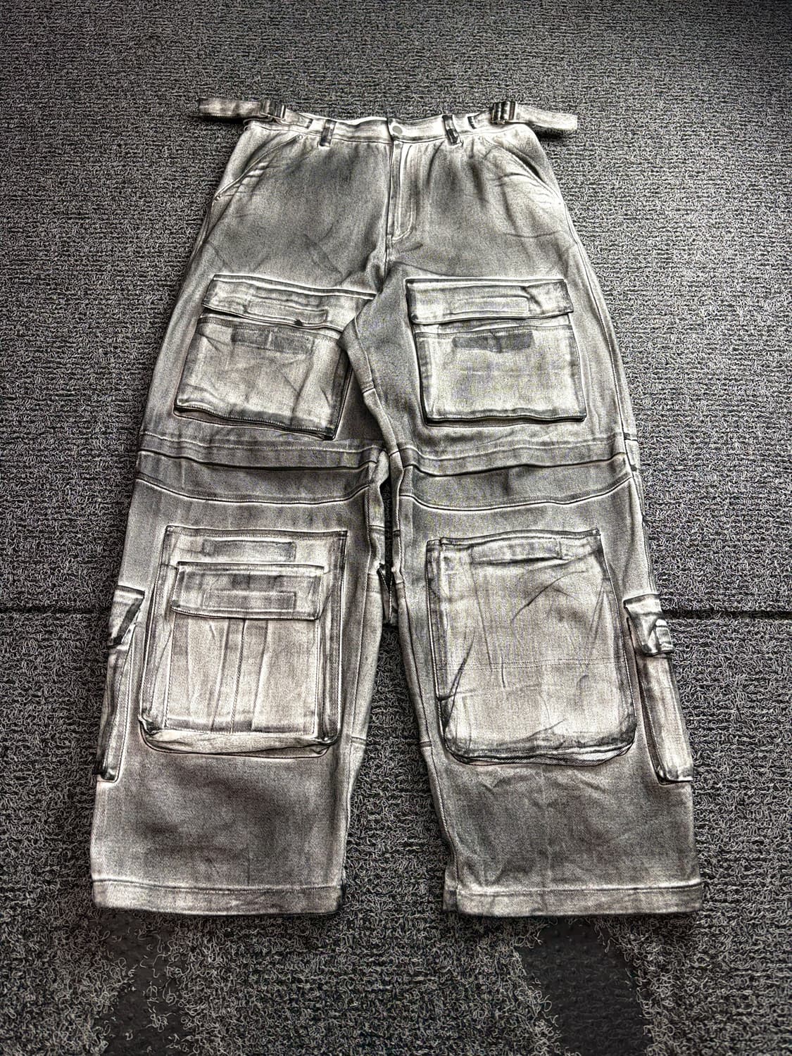 그레일즈 프로젝트GR 페인티드 데님 카고 더티 팬츠 3378 상품이미지2