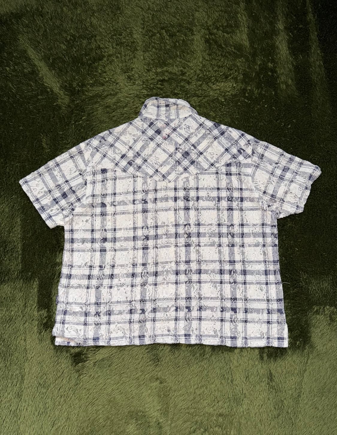 [L] Penfield 펜필드 플레이드 크로쉐 하프셔츠 아이보리 상품이미지7