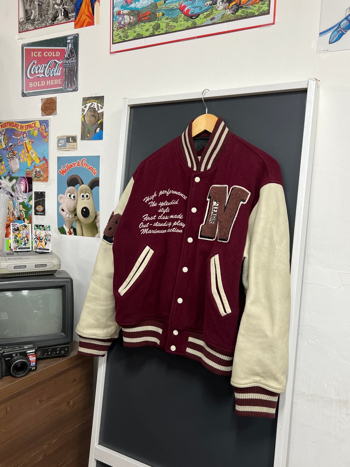 Japan Vintage 제팬 빈티지 소가죽 바시티 스타디움 자켓 상품이미지9