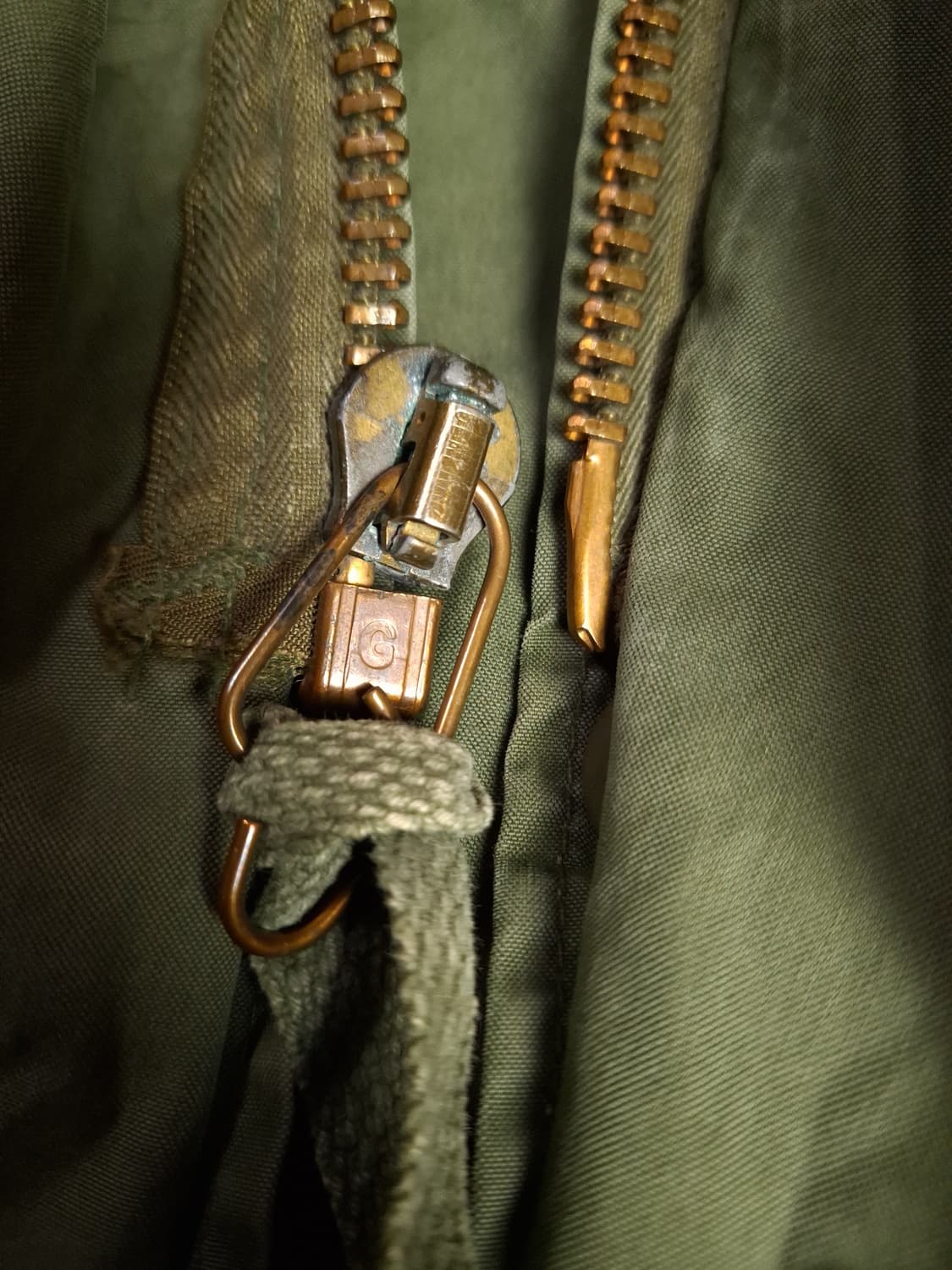 오리지날 미군 M-65 개파카 후드 양털 라지사이즈 풀셋트 상품이미지6