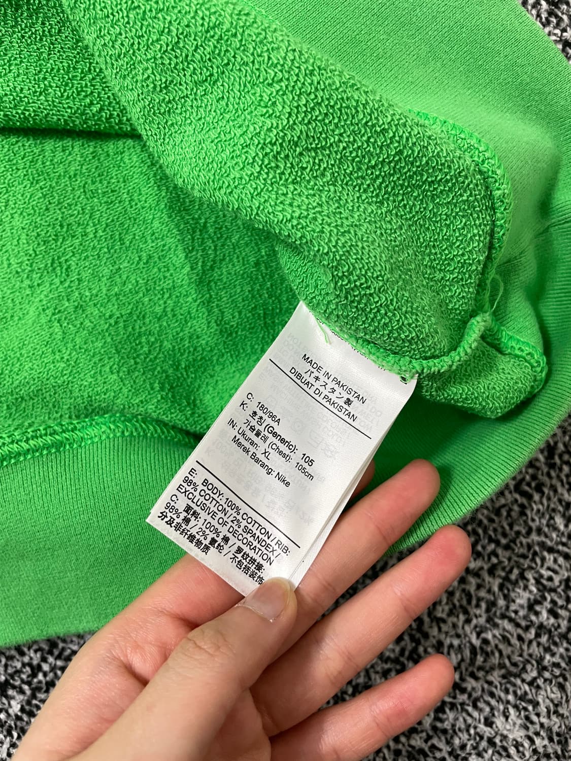 빈티지9. 나이키 NSW 오레곤 크루넥 맨투맨 스웻셔츠 그린 스파크 상품이미지4