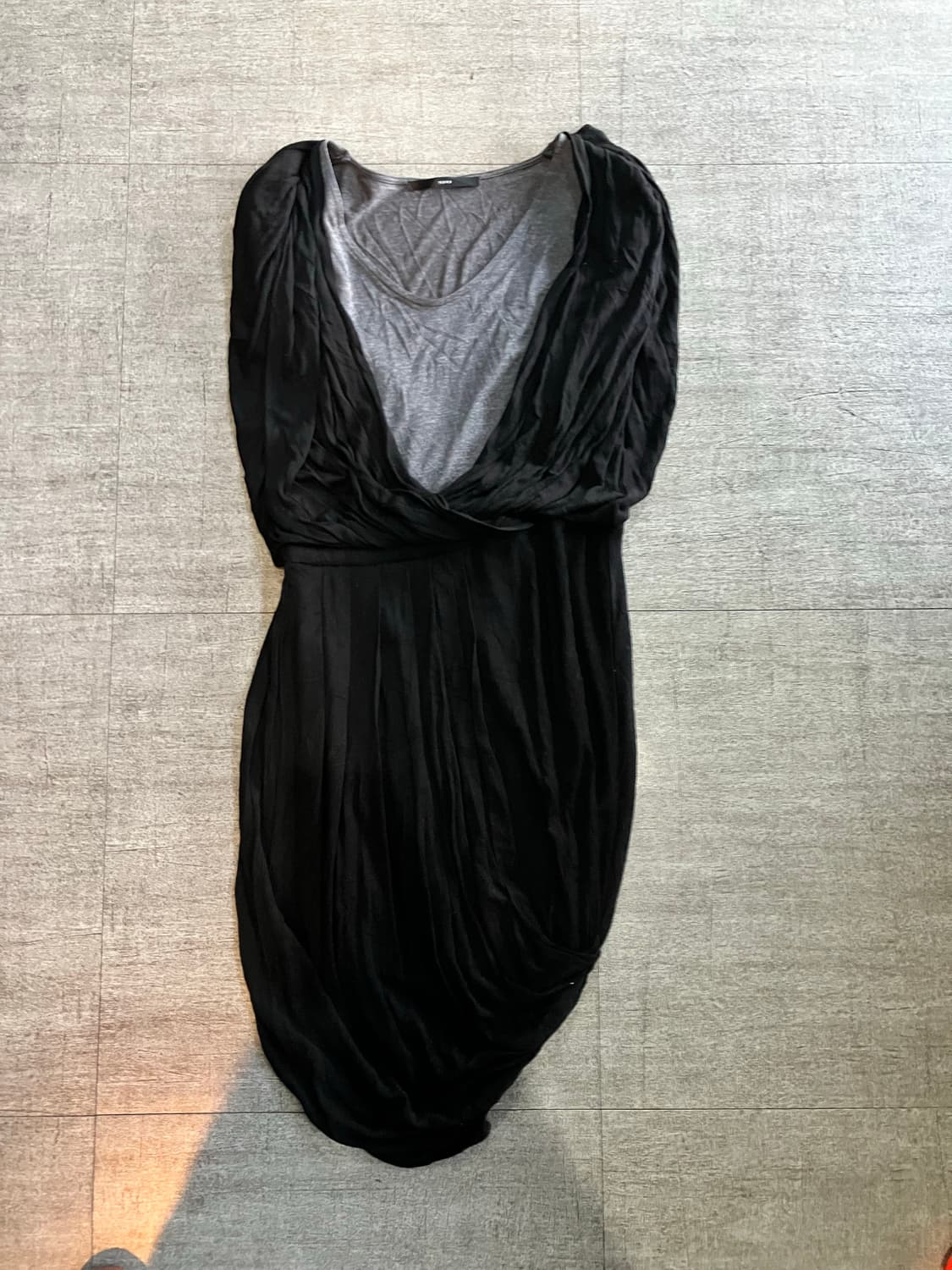 일본빈티지 Yevs 달천깔페어리 프린세스 비대칭 드레이핑 미디원피스 상품이미지1