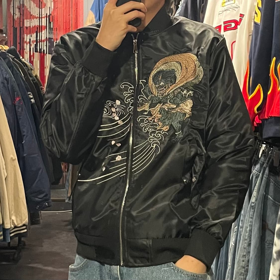 [IM] Vtg 블랙 자수 스카쟌  상품이미지5