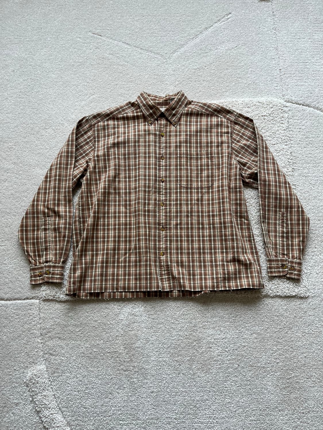 엘엘빈 컷오프 체크 셔츠 (105) 상품이미지2