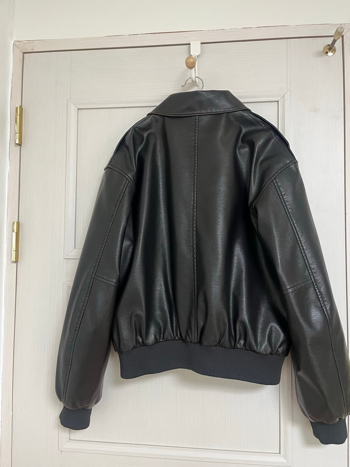 바질인보틀 레더 블루종 자켓(카라 탈부착) 상품이미지7