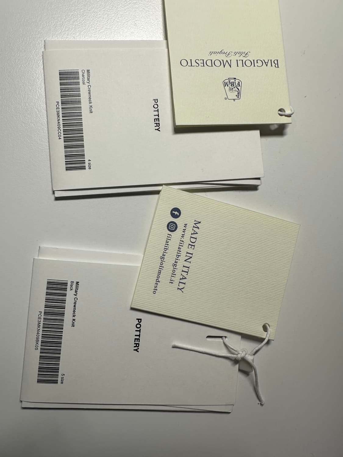 포터리 밀리터리니트 블랙 5사이즈 상품이미지3