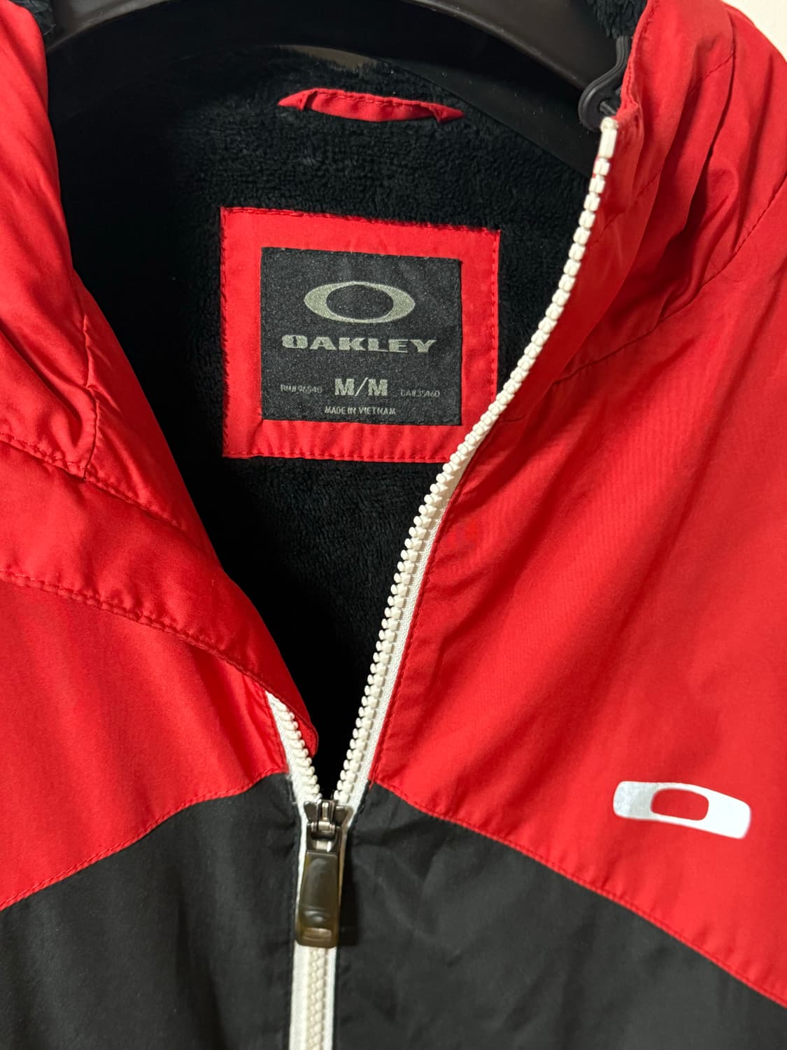 희귀) OAKLEY 오클리 배색 윈드브레이커 자켓 레드 블랙 M 상품이미지5