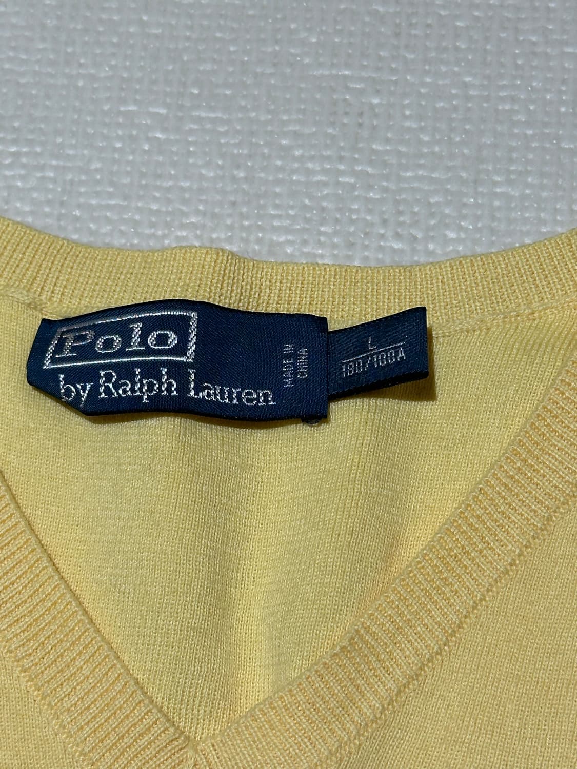 L) 폴로 랄프로렌 브이넥 니트 코튼 조끼 베스트 상품이미지2