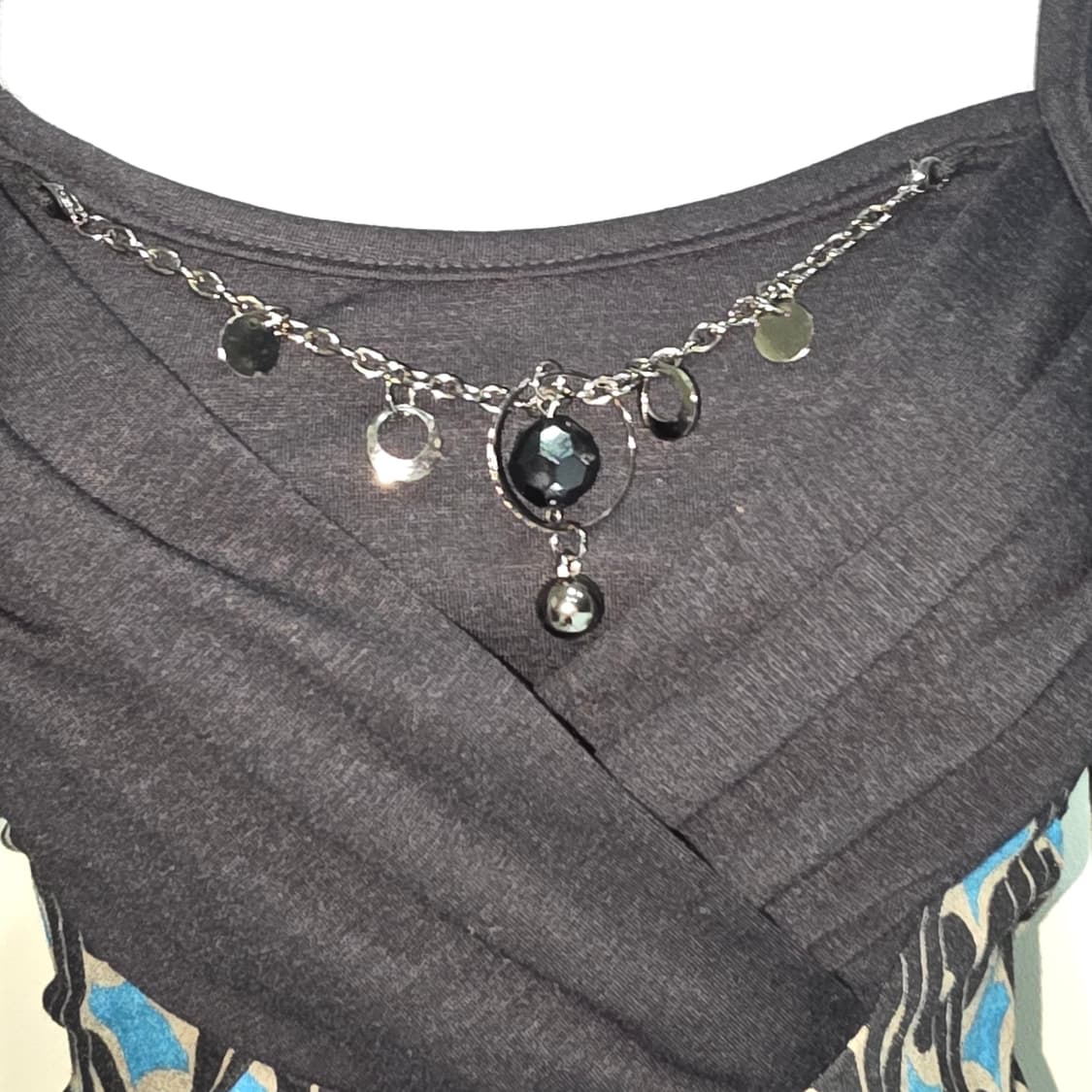 일본빈티지)세실맥비깔 레이어드 비즈 오네갸루지뢰계 y2k 롱슬리브블라우스 상품이미지2