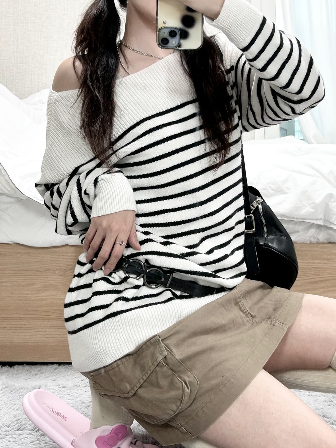 갭 단가라 오프숄더 니트 상품이미지3