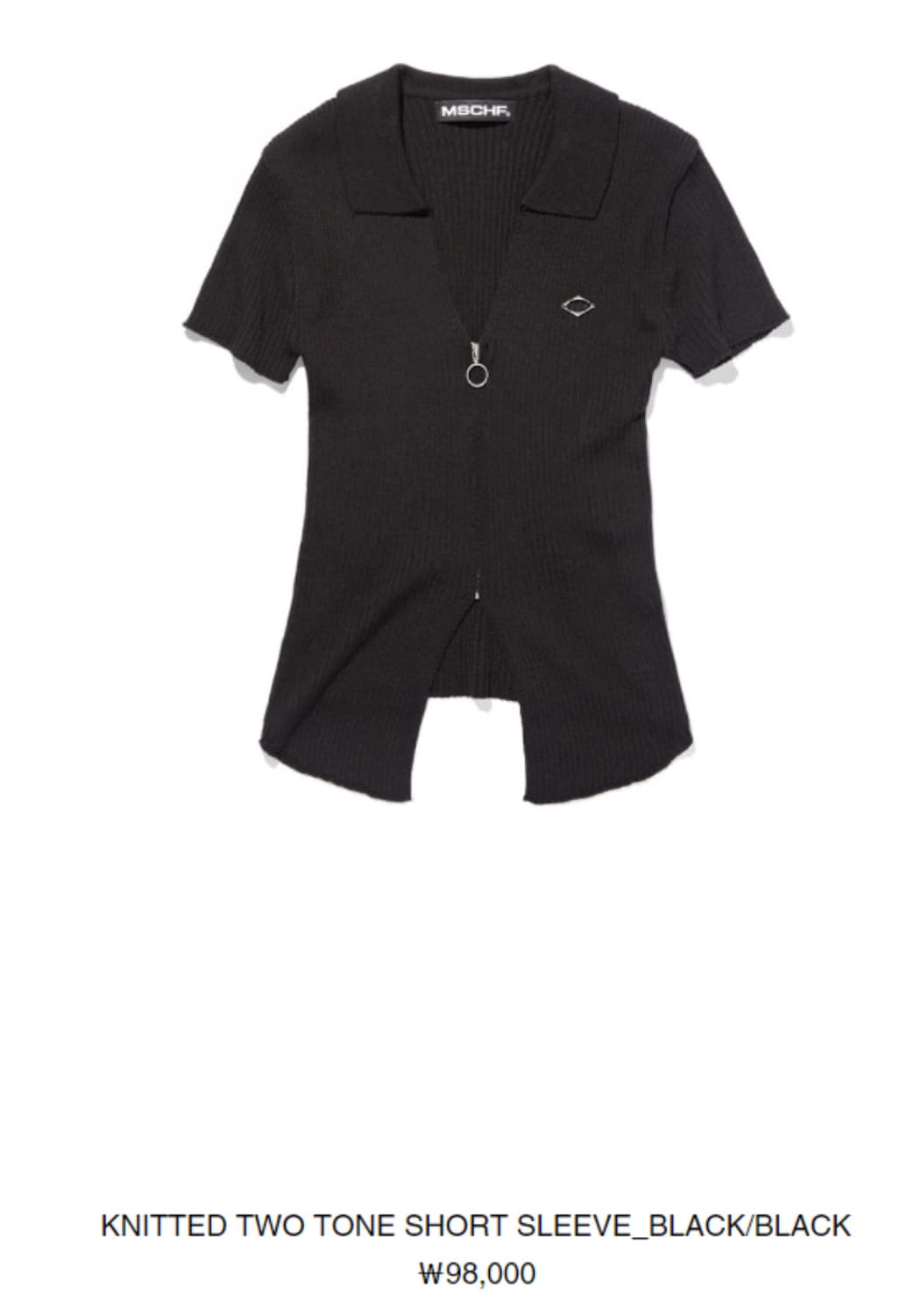 미스치프 니트반팔 상품이미지1