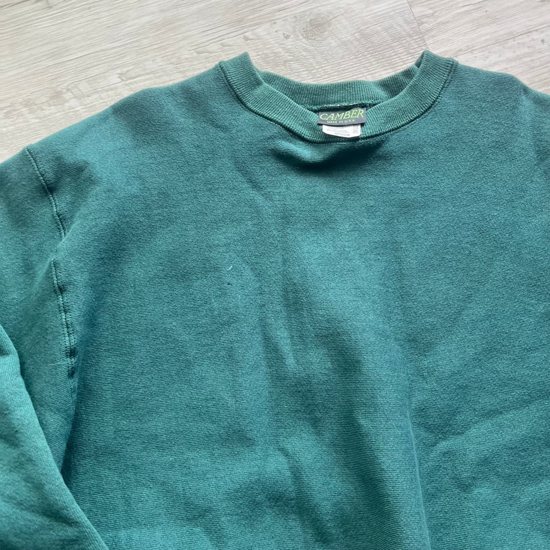 캠버 맨투맨 그린 M 상품이미지4