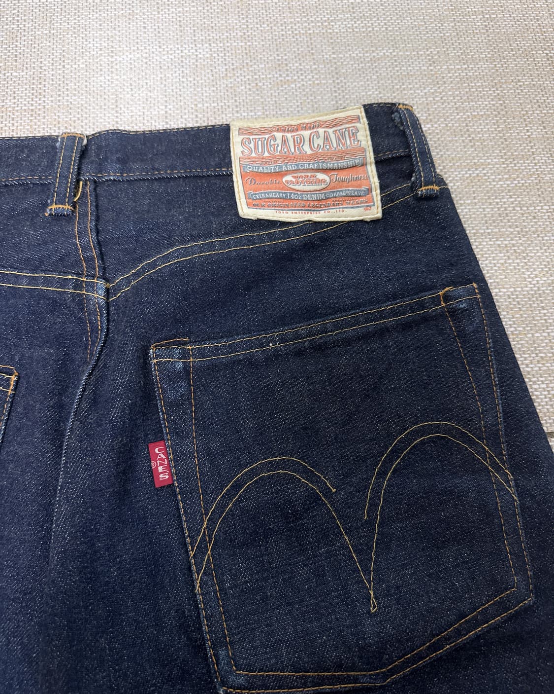 슈가케인 14oz 데님 청바지 W29 L34 상품이미지4