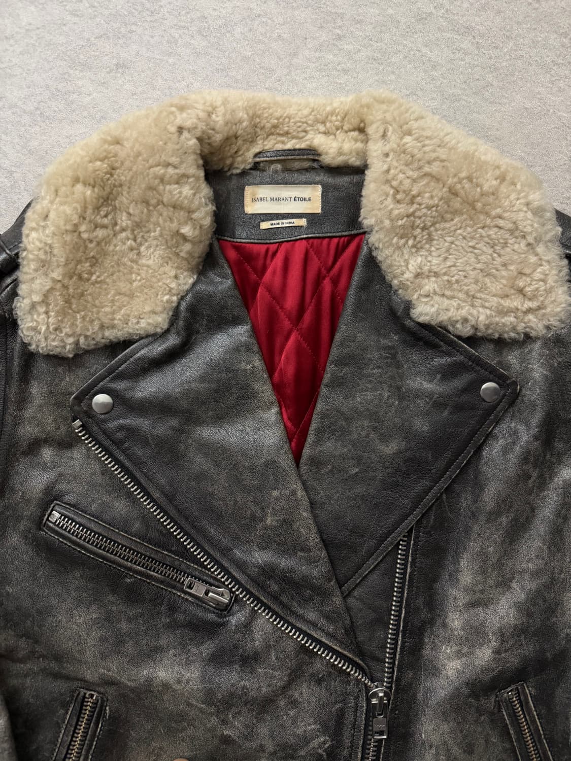 이자벨마랑 버팔로 워싱레더자켓 상품이미지3