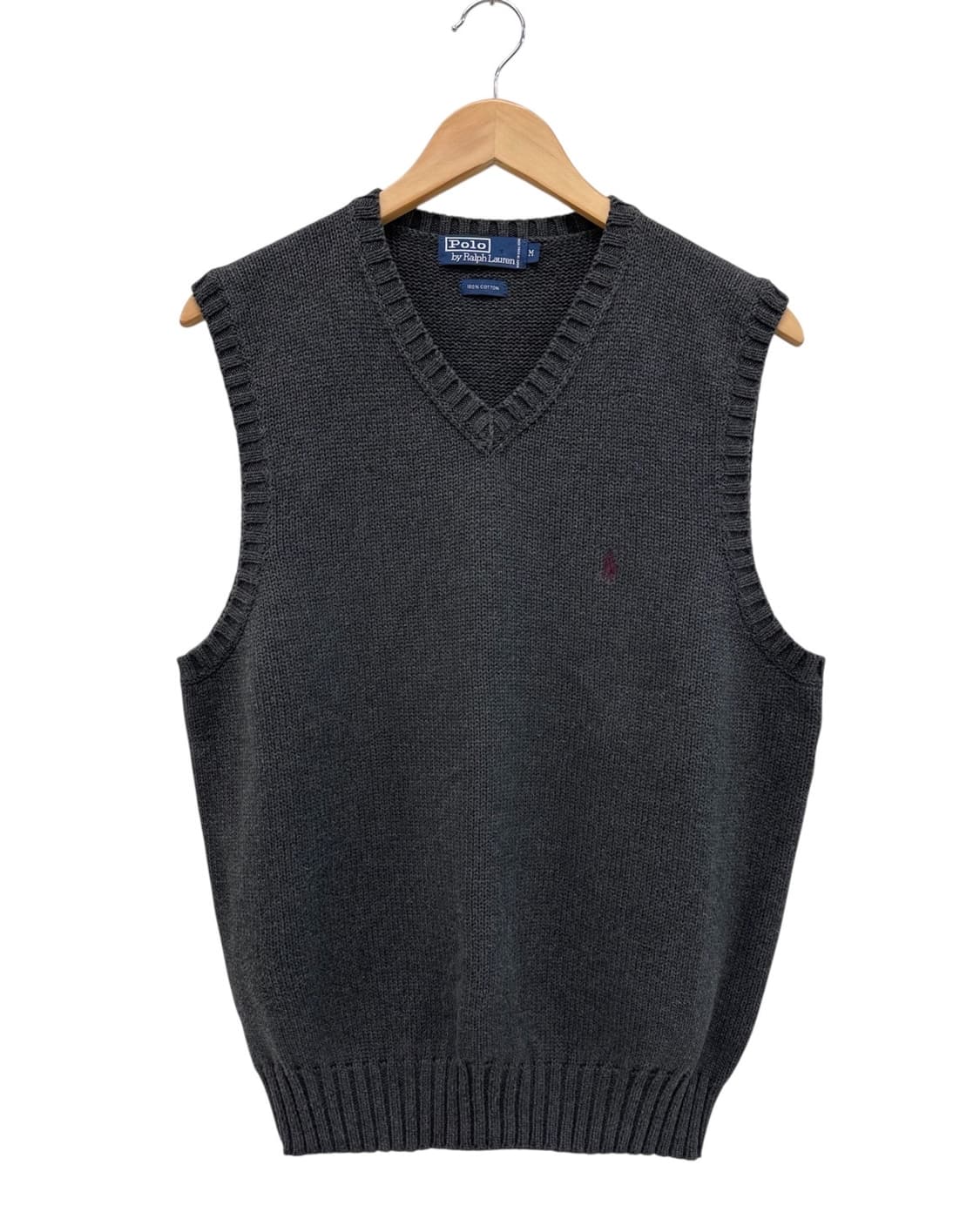00s 폴로 코튼 니트조끼 웜차콜 (M) 상품이미지1