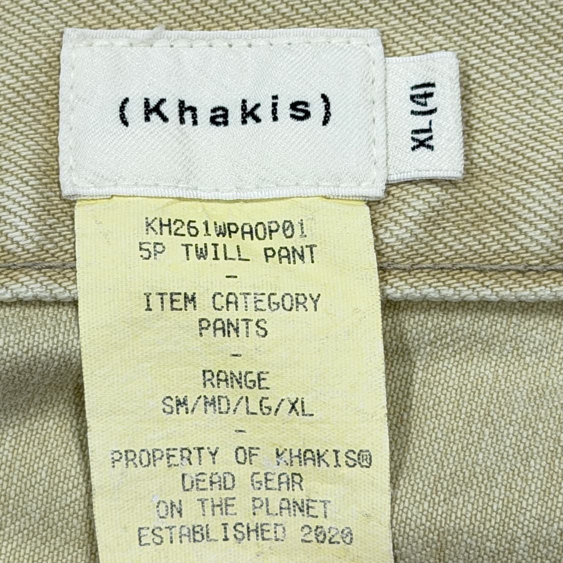 카키스 5P 트윌 팬츠 바지 XL 4 상품이미지4