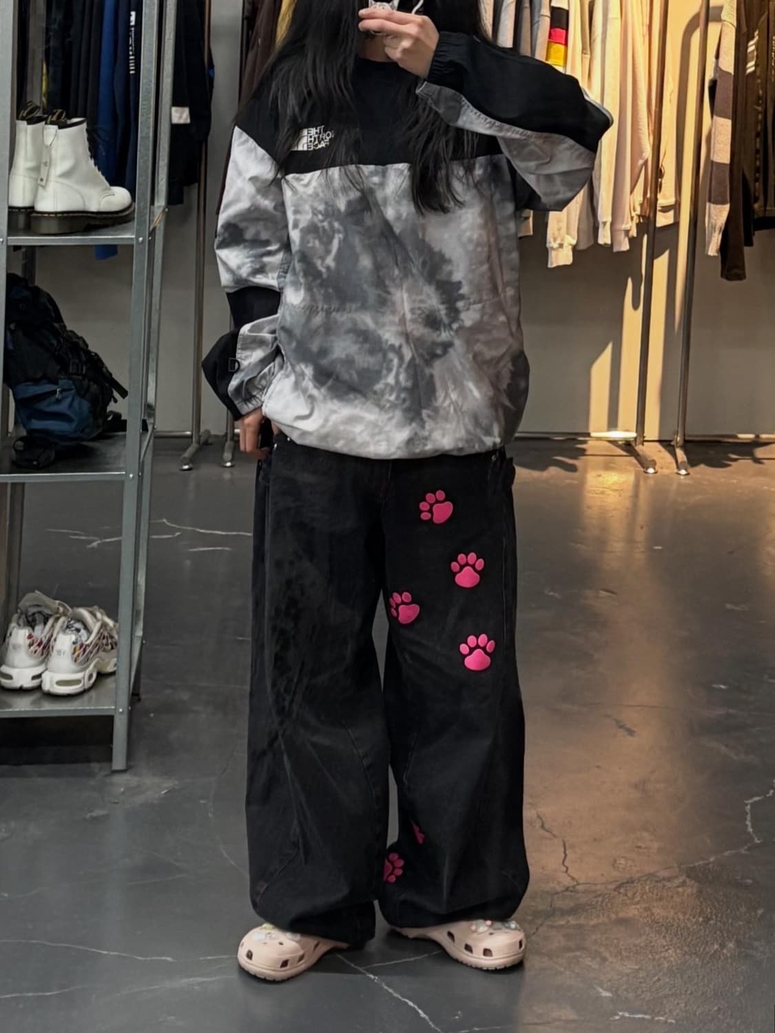 노스페이스 블랙 알바니 크루넥 바람막이 A2399 상품이미지1