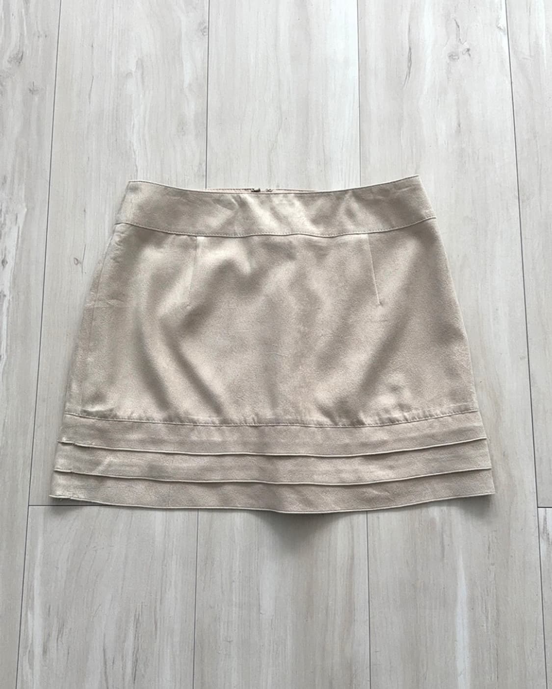 Muted Beige Suede Mini Skirt 상품이미지7