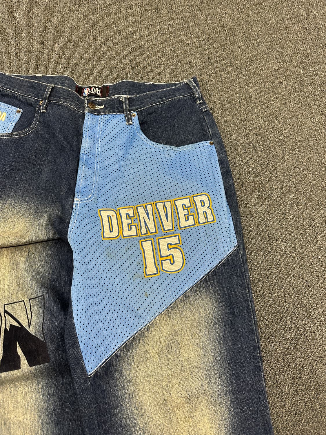 38) UNK NBA 덴버 와이드 힙합 데님팬츠 빅사이즈 상품이미지6