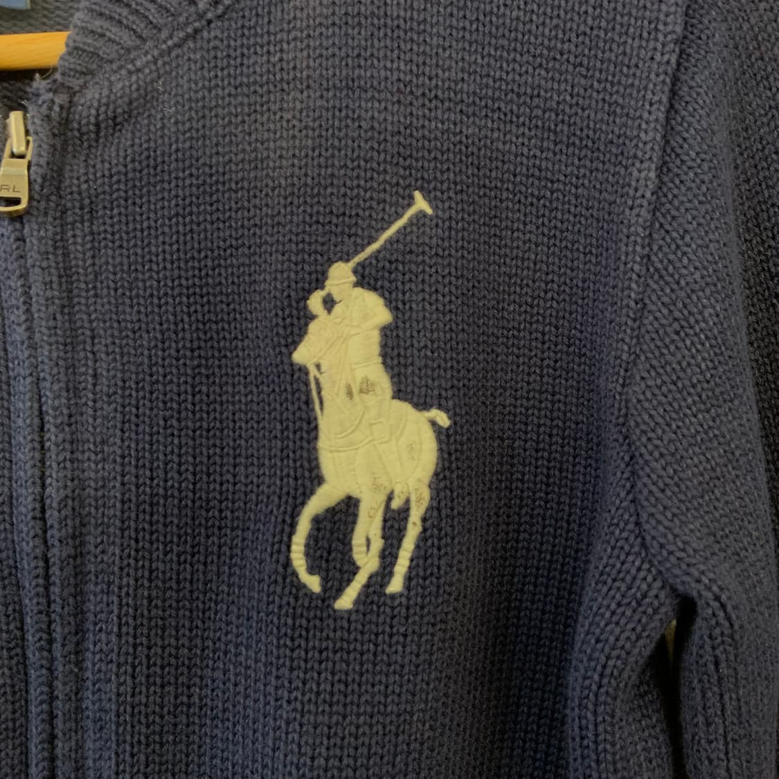폴로 랄프로렌 패치 니트 집업 상품이미지3