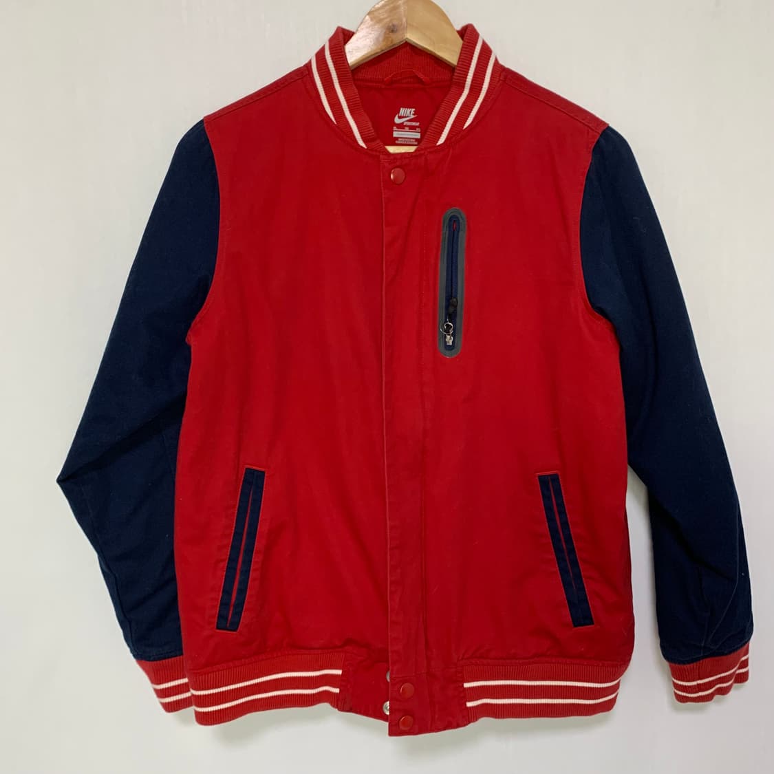 나이키 레드 네이비 스타디움 자켓 키즈 XL 상품이미지2