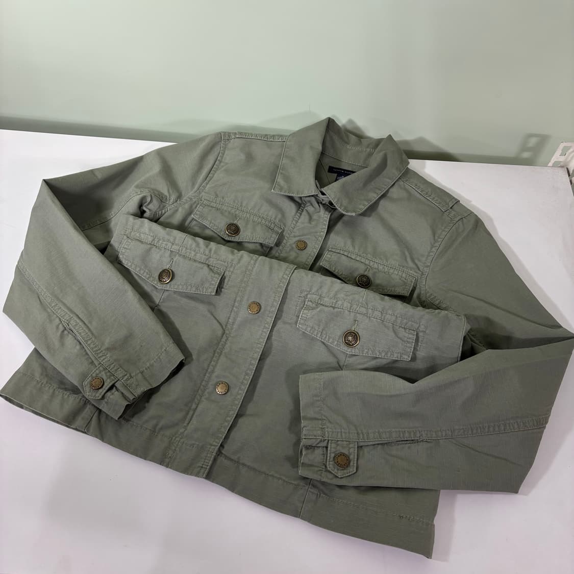 우먼M 타미힐피거 카키 립스탑 야상자켓 상품이미지2