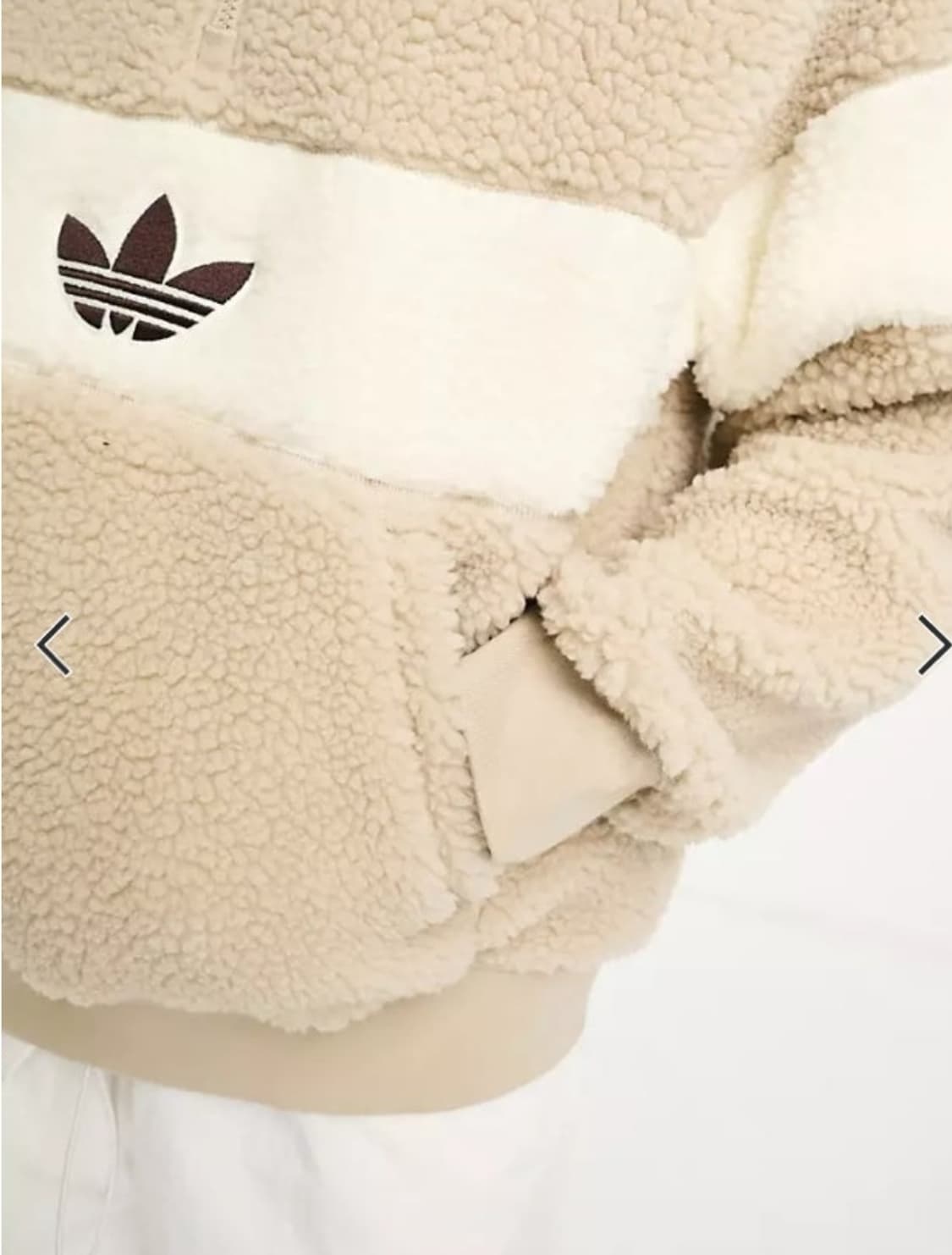 아디다스 오리지널 반집업 후리스 상품이미지3