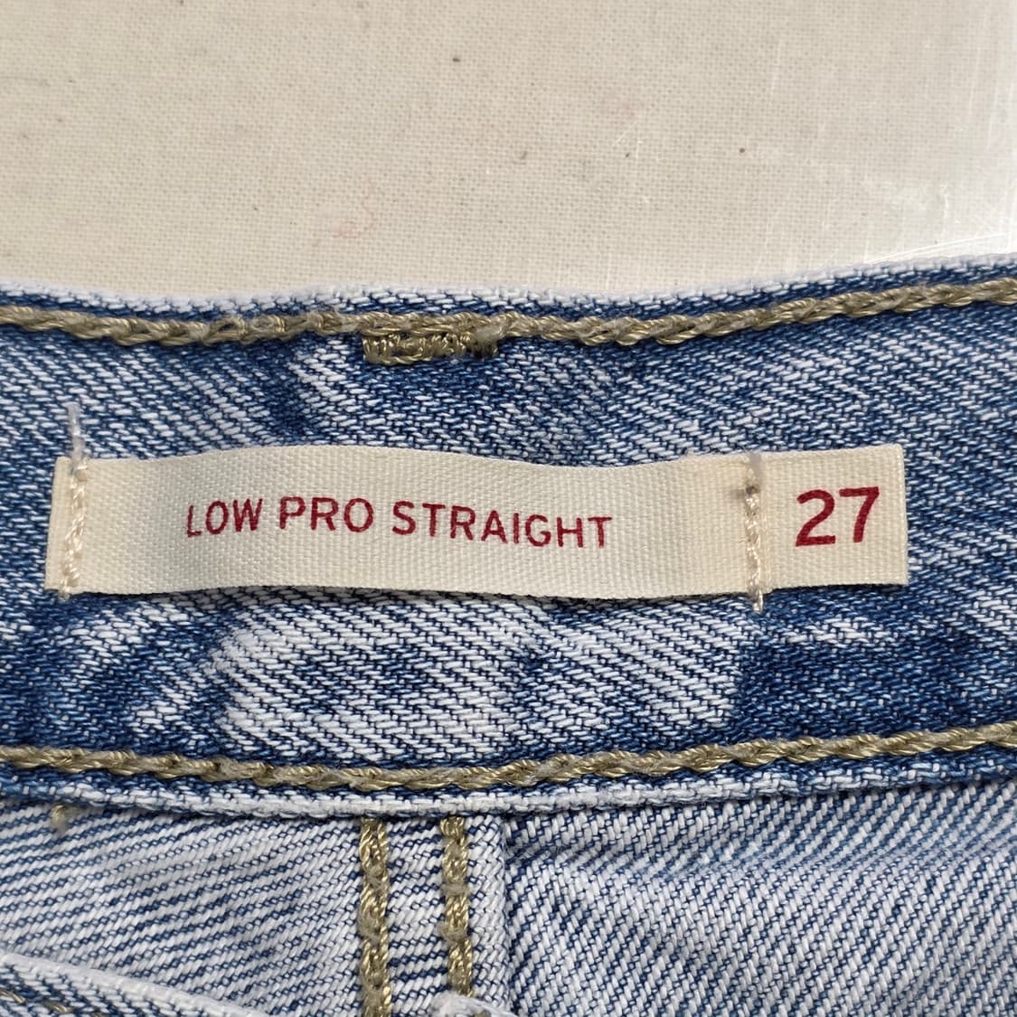 1176 리바이스 공용 연청 데님 로우 프로 진 27 상품이미지7