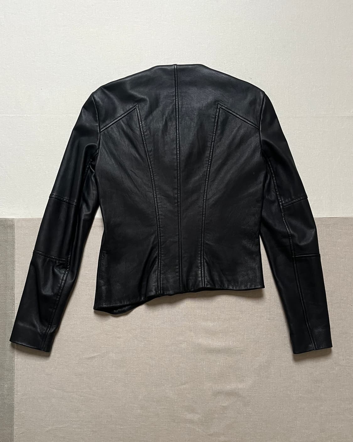 헬무트랭 비대칭 더블 지퍼 레더자켓 helmut lang leather 상품이미지5