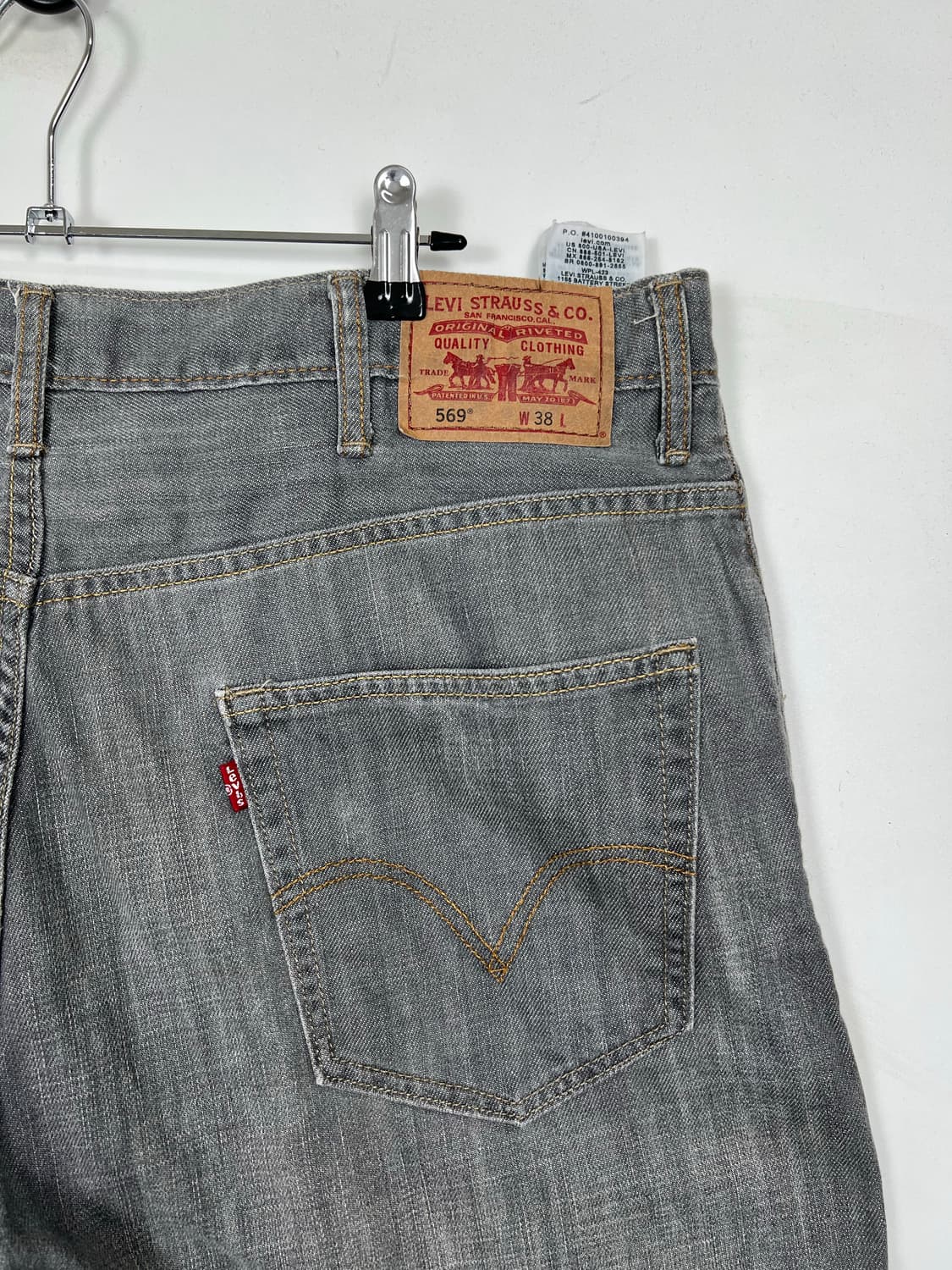 Levis 리바이스 569 루즈 스트레이트 데님 반바지 상품이미지4