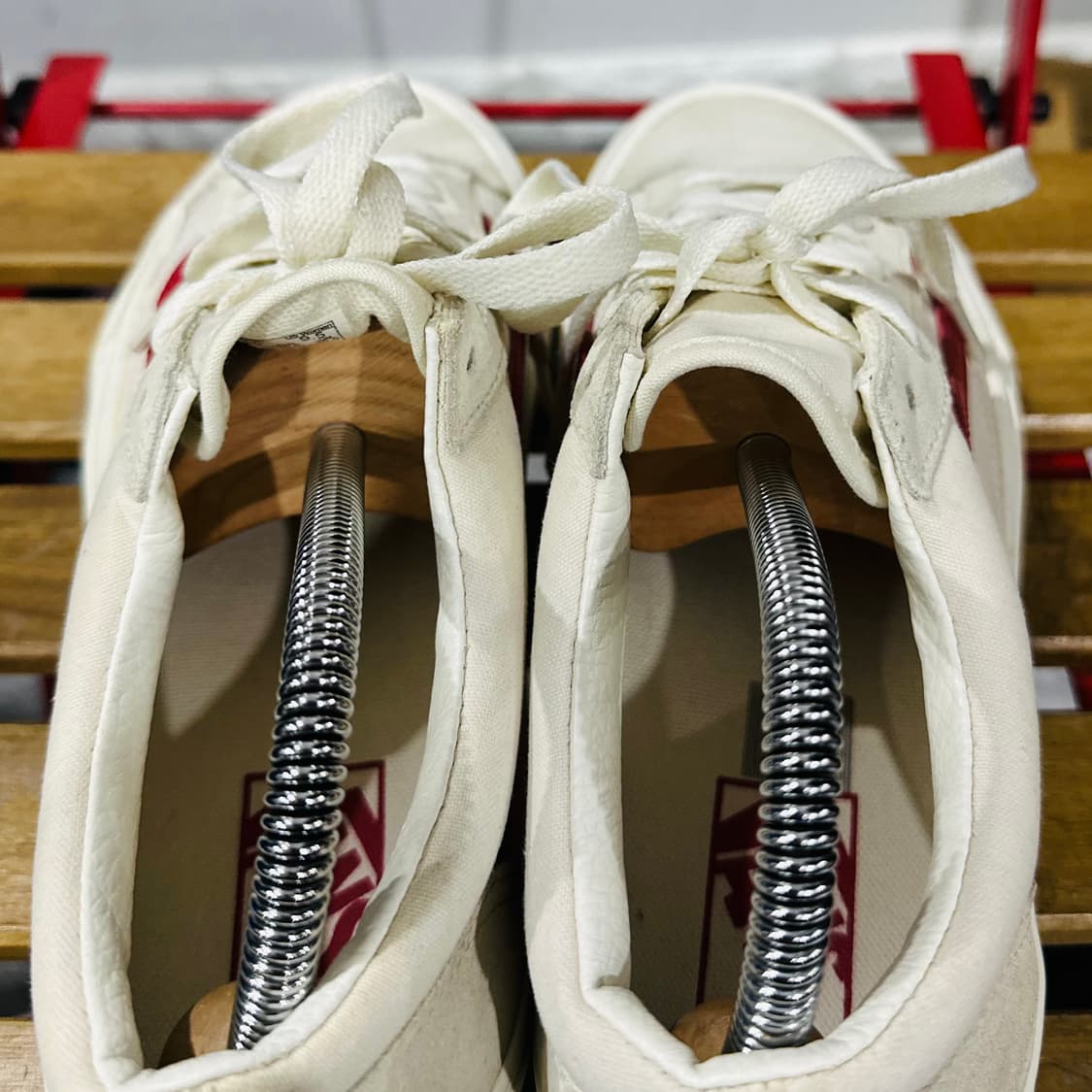 260) 반스 운동화 남성 남자 신발 스타일36 크림슨 레드 상품이미지5