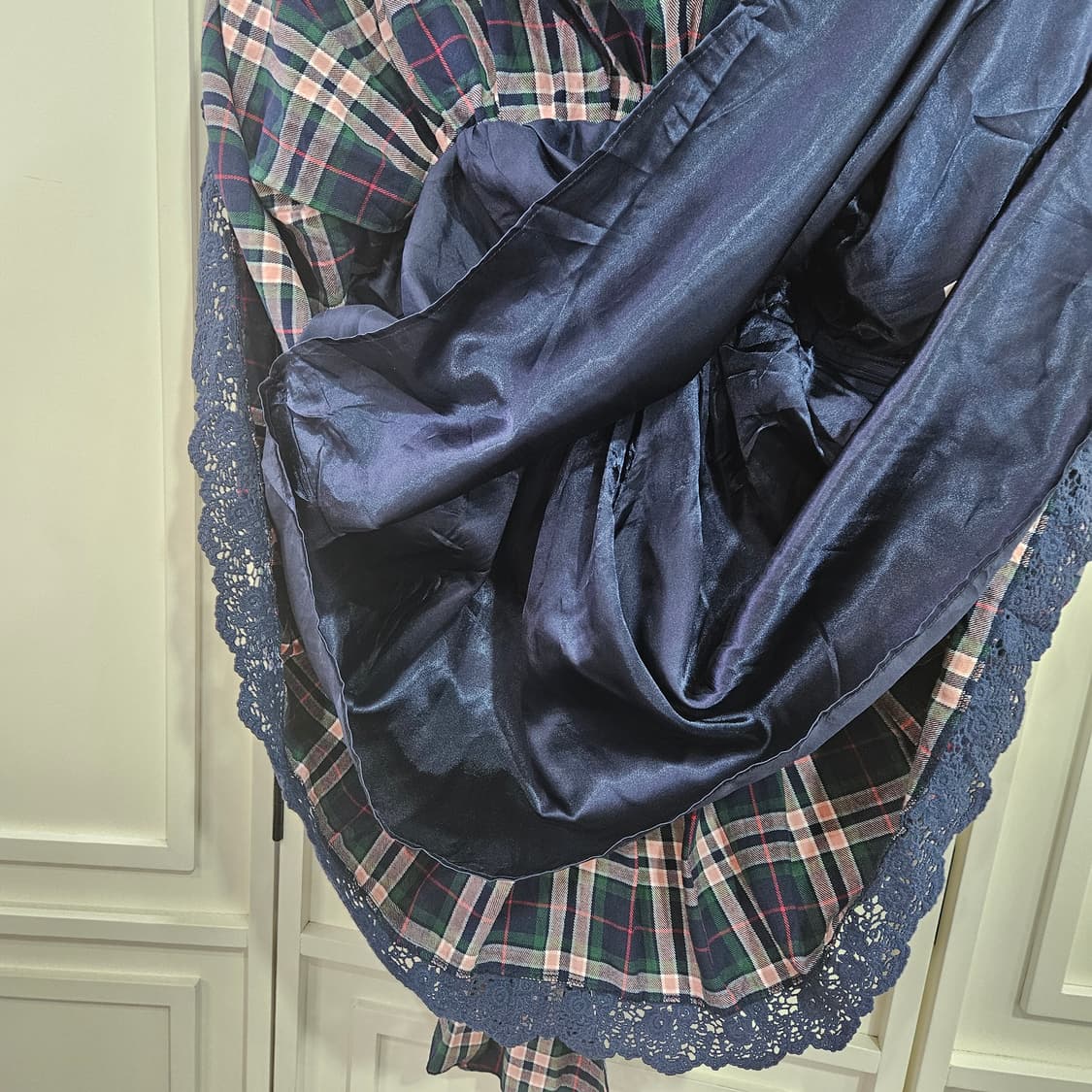 리즈리사 체크 원피스 상품이미지8