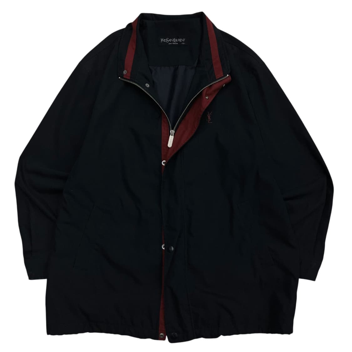 입생로랑 버건디 로고 차콜 자켓 105 상품이미지3