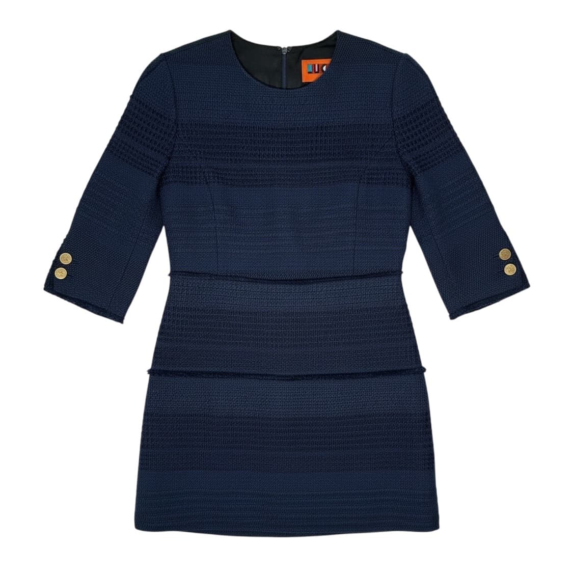 럭키슈에뜨 트위드 원피스 네이비 상품이미지1