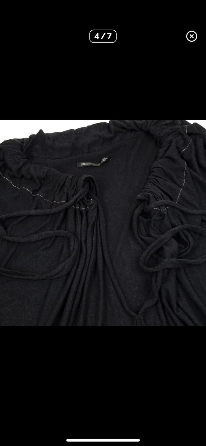 Yohji yamamoto top, 셔링 튜닉 상품이미지4