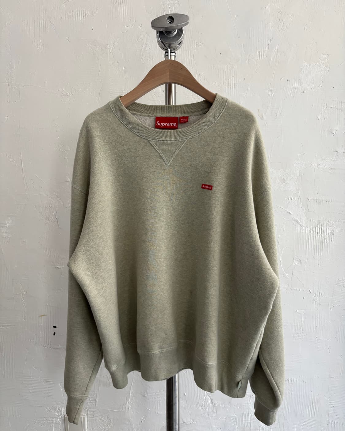 Supreme 슈프림 헤더 민트 스몰 박스 로고 크루넥 맨투맨 상품이미지5