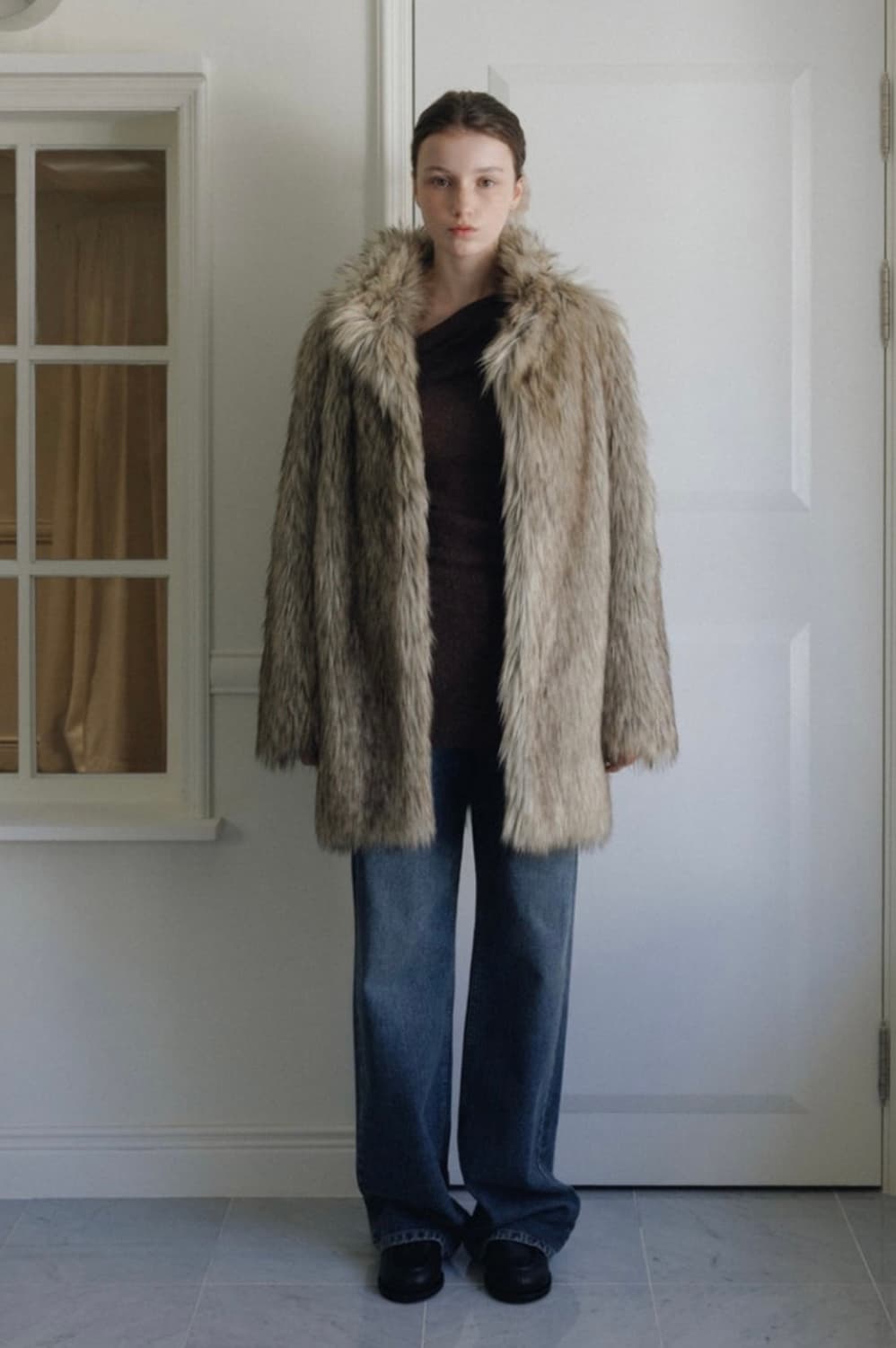 STUDIOTABLE LONG HAIR FUR COAT 상품이미지1