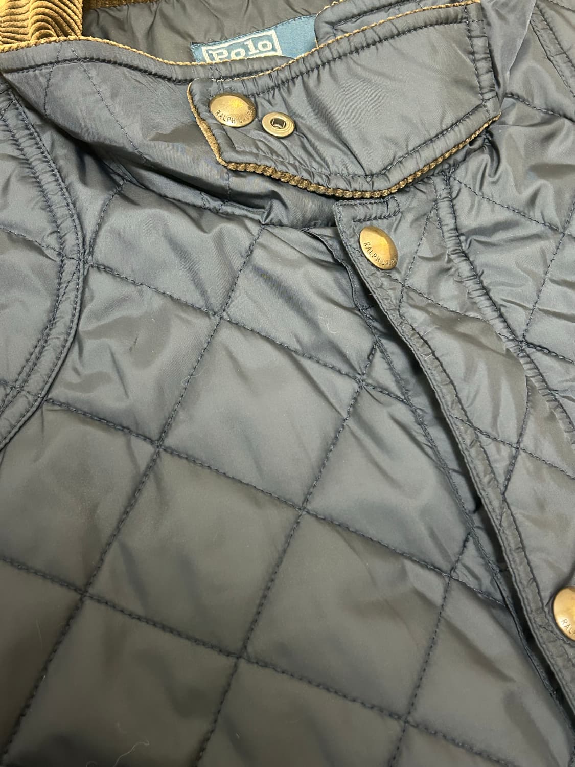 (드라이클리닝완)폴로 랄프로렌 네이비 퀄팅자켓 상품이미지5