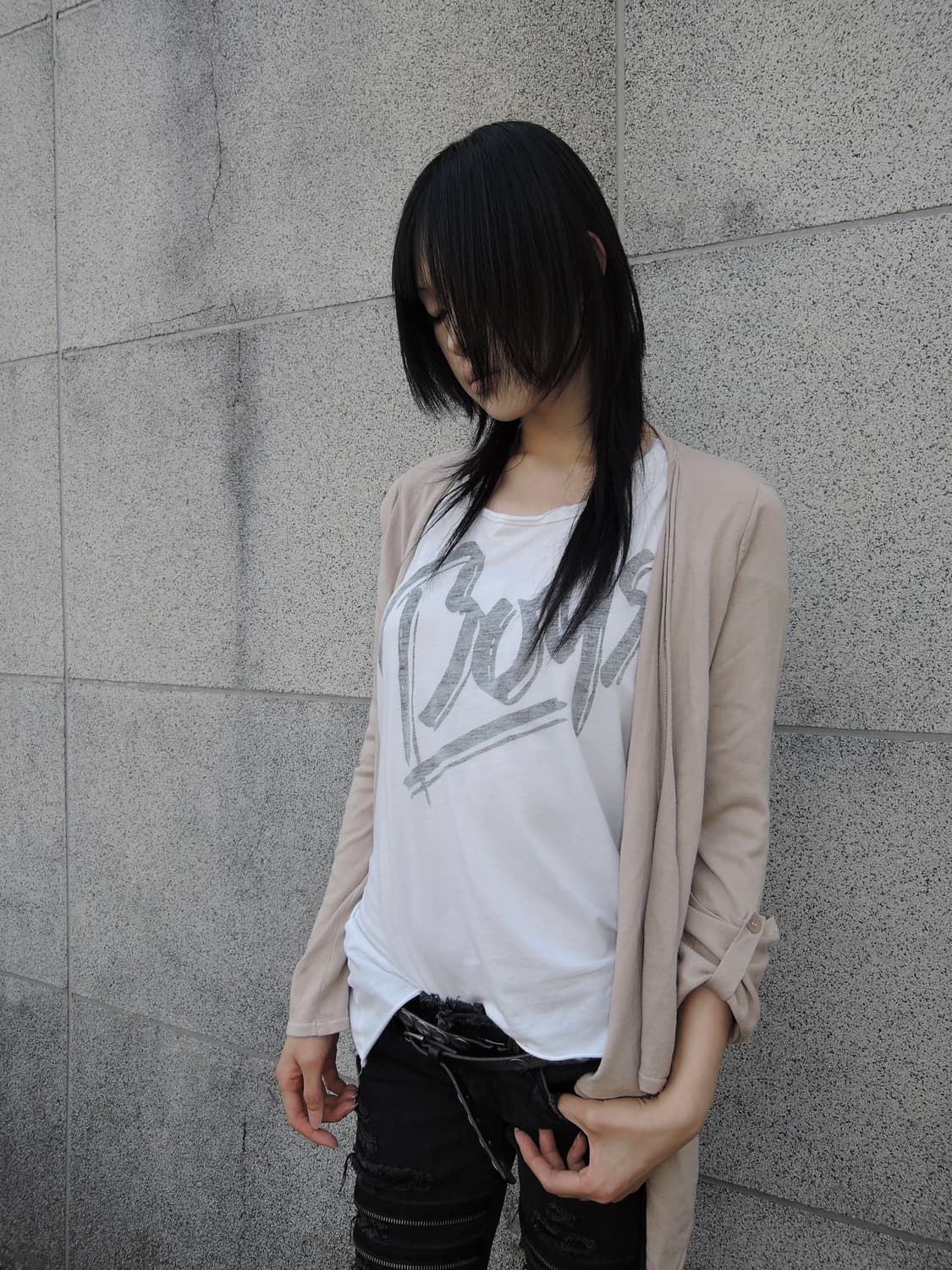 Drape Roll-Up Sleeve Cardigan 상품이미지4