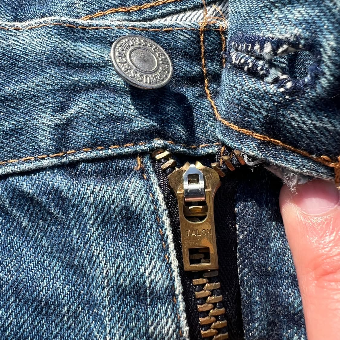 90’s 리바이스 빅E 502xx 셀비지 데님 팬츠 상품이미지5