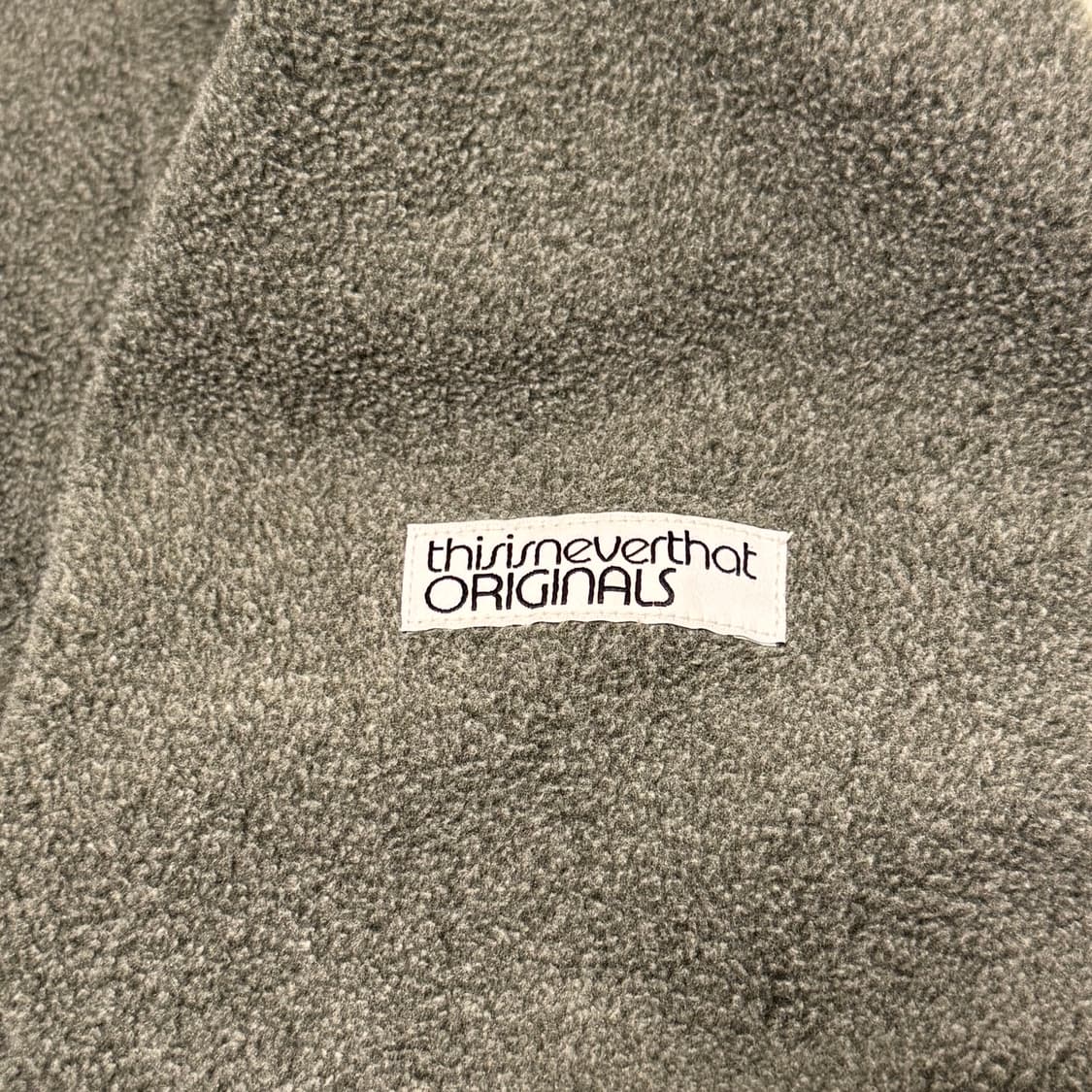 디스이즈네버댓 하프집 플리스 풀오버 그레이 S 상품이미지4