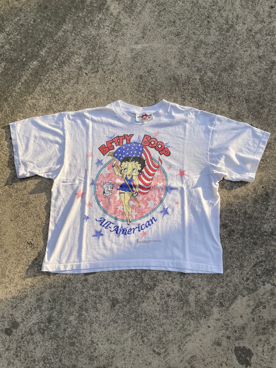 90s Betty Boop All American Crop T-shirt 상품이미지1