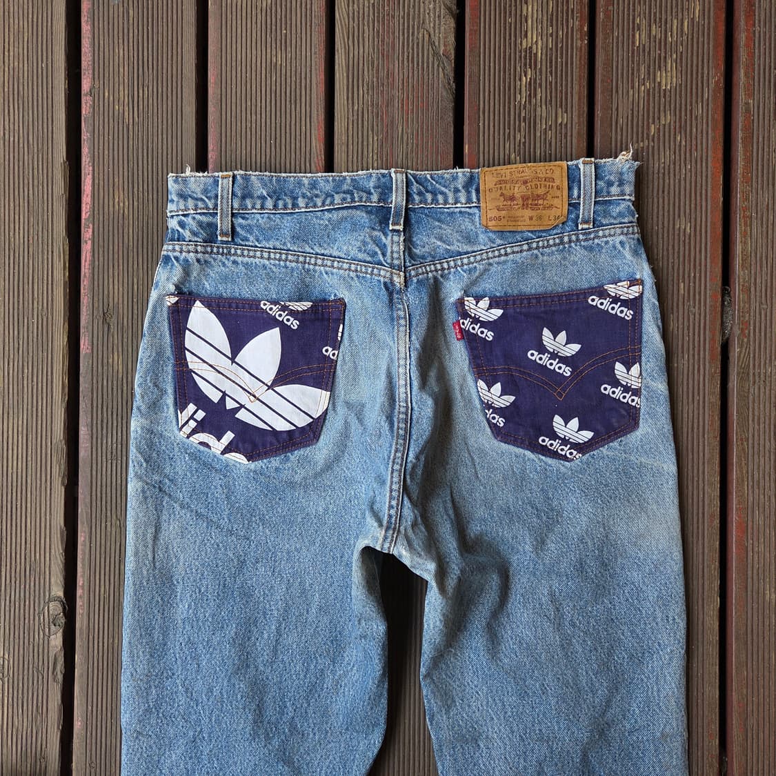 리바이스505×아디다스  커스텀 팬츠 상품이미지5