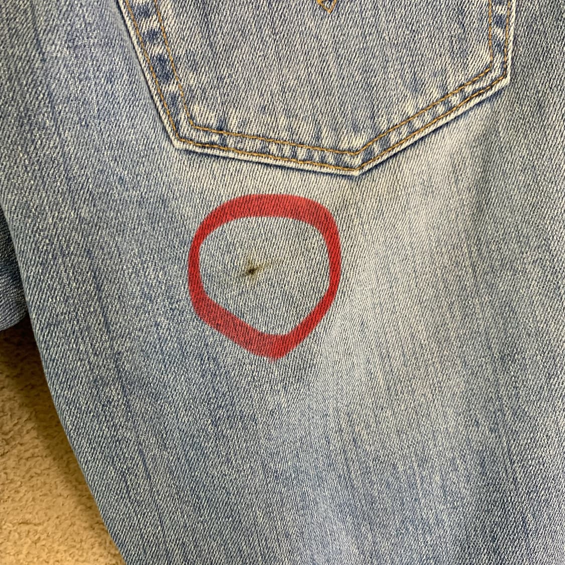 빈티지 리바이스 501 워싱 데님팬츠(29사이즈) 남자청바지 연중청 상품이미지10